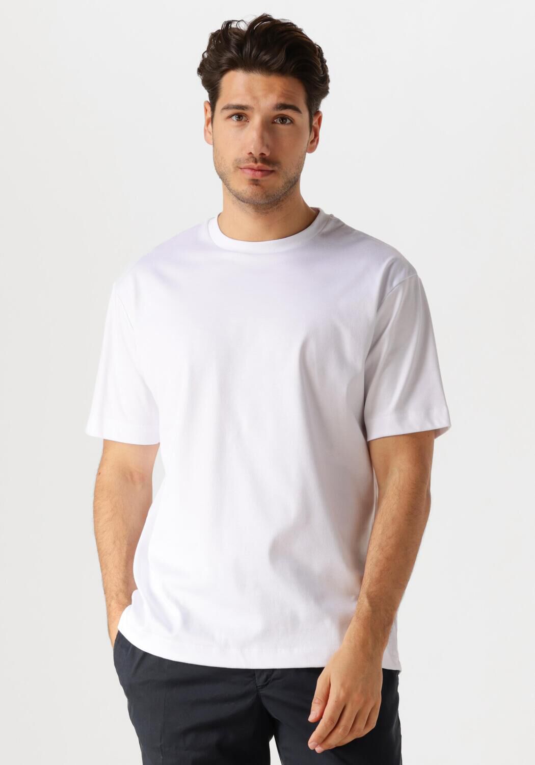 Desoto Luxury T-Shirt Heren Luxury Two Ply T-shirt 1/2, Maat: 3XL, Kleur: Wit