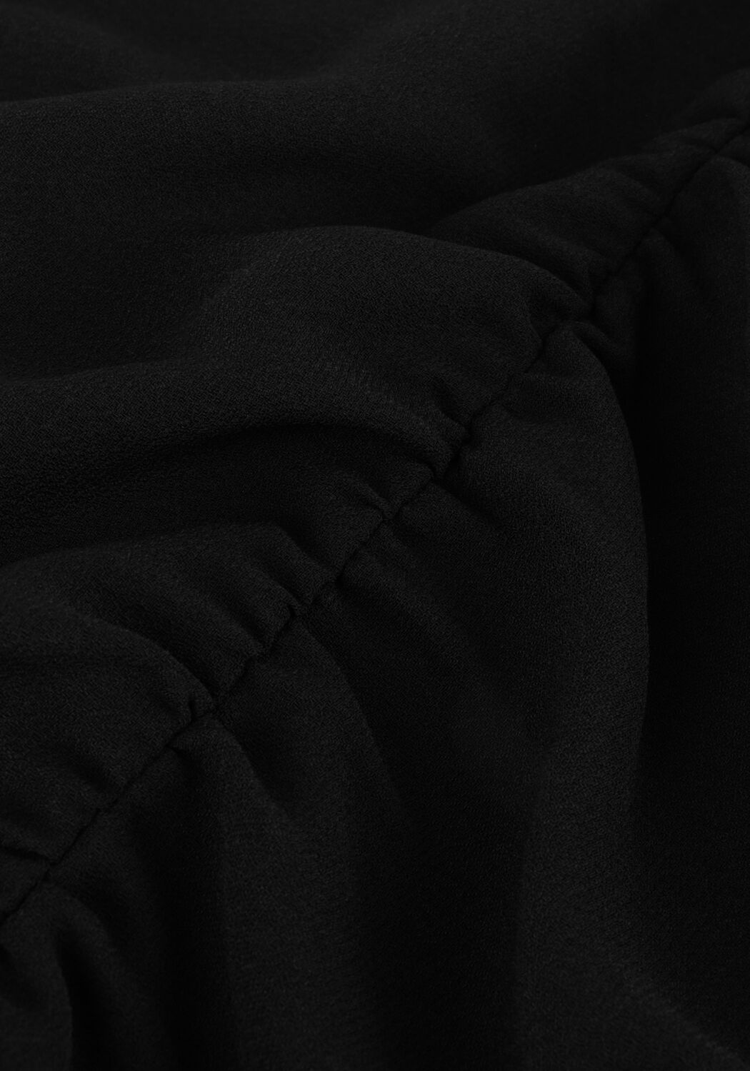 Zwarte ACCESS Mini jurk RUCHED DRESS WITH V NECKLINE - large