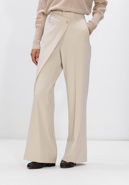 Ecru CAMBIO Wijde broek ANAIS WRAP FRONT - large