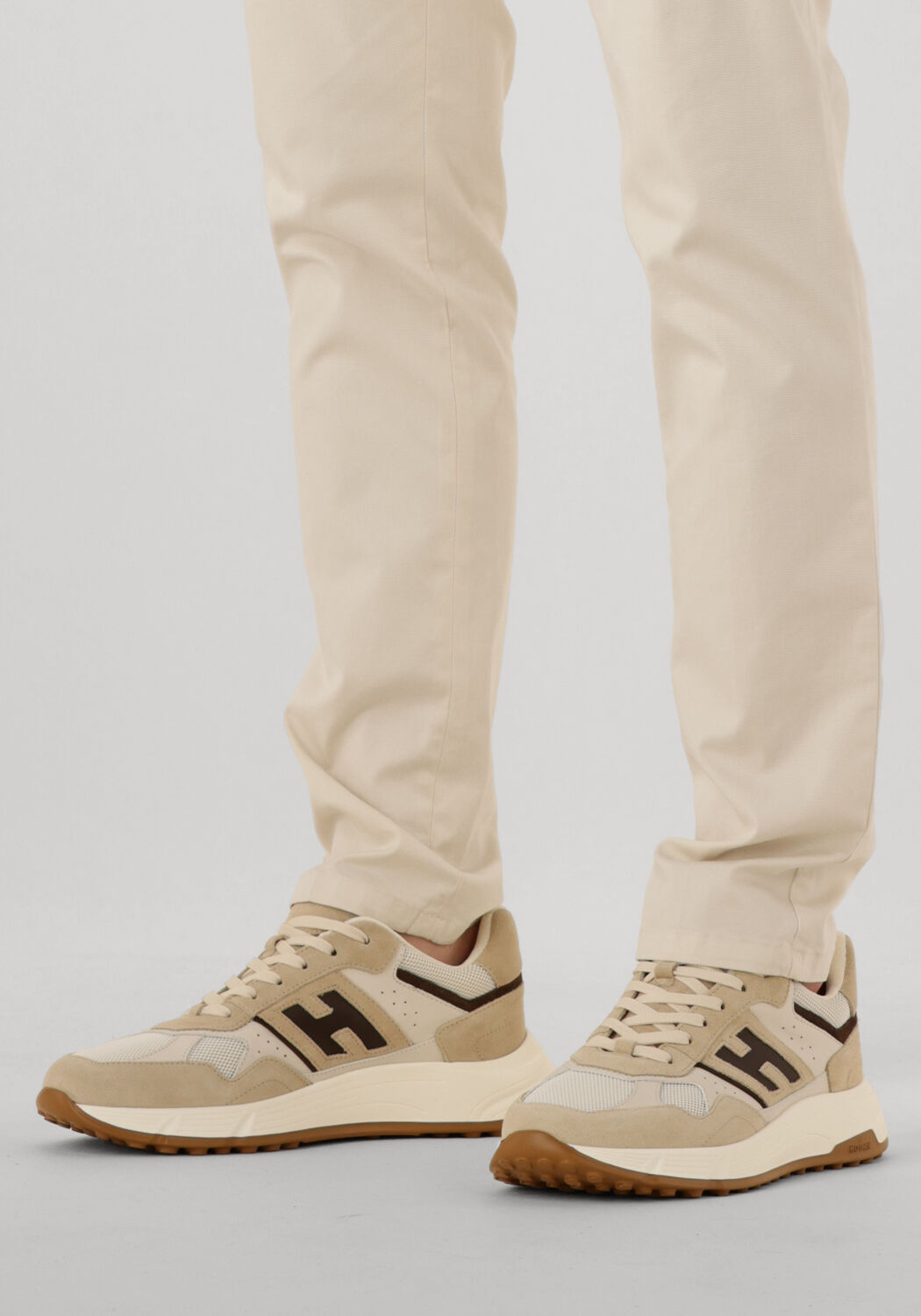 Beige HOGAN Lage sneakers HYPERLIGHT ALLACCIATO H - large