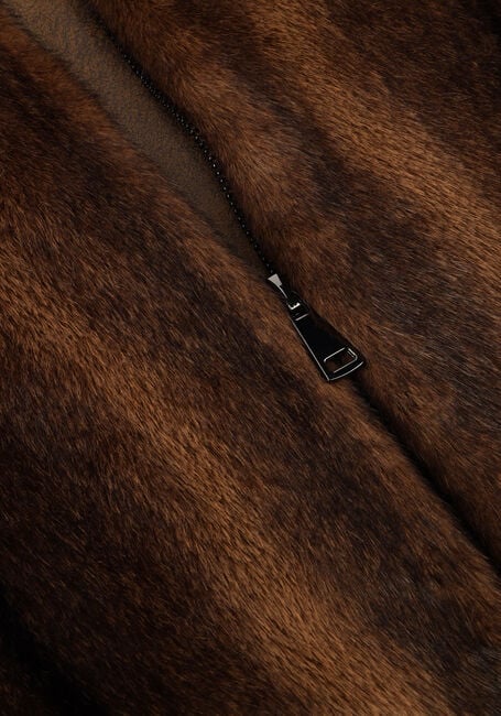 Bruine ALTER EGO Faux fur jas ALLY - large