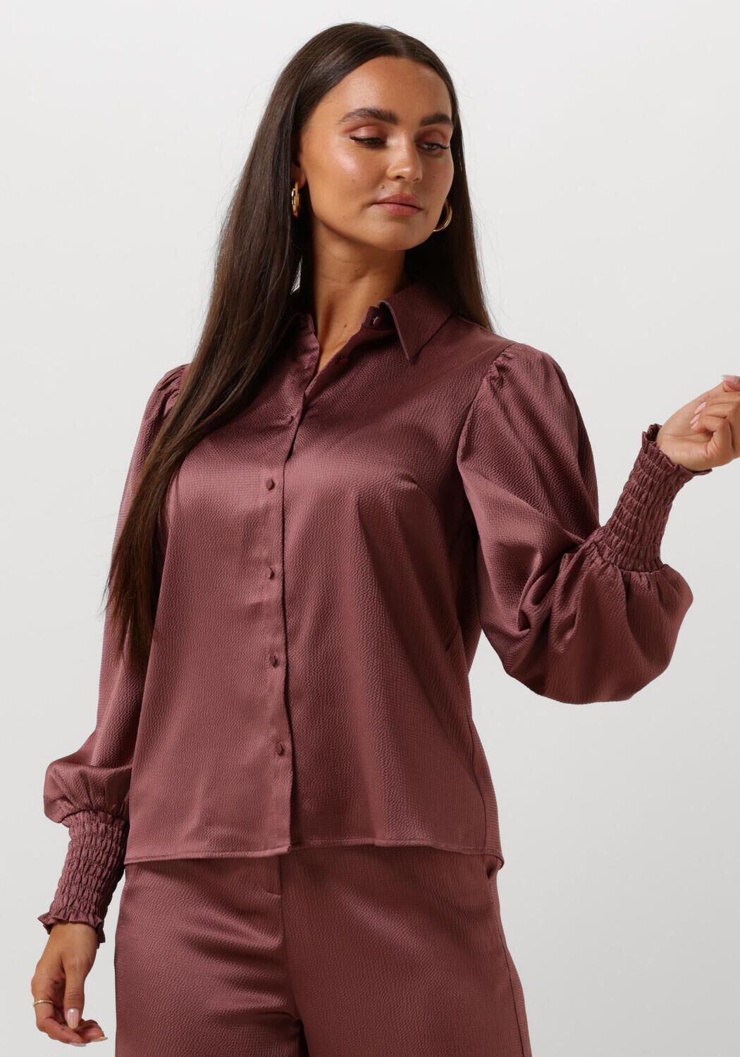 Amaya Amsterdam Blouse Dames Dexter Blouse, Maat: L, Kleur: Paars