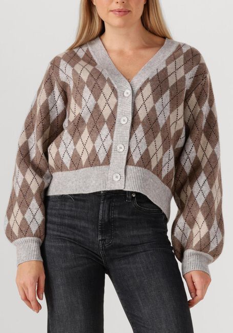 CO'COUTURE ROW CHECK CARDIGAN - large