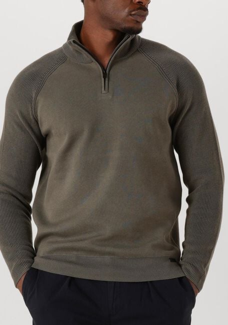 Olijf GENTI Trui TURTLE ZIP - large