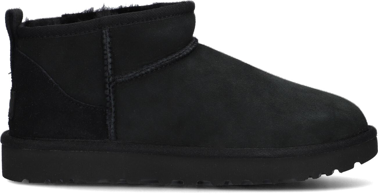 UGG Vachtlaarzen Dames W Classic Ultra Mini, Maat: 40, Materiaal: Suède, Kleur: Zwart