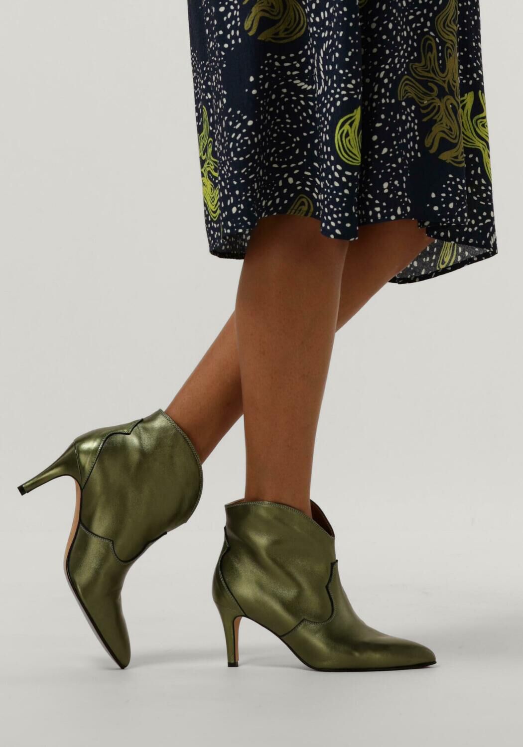 Groene TORAL Enkellaarsjes SELENE - large