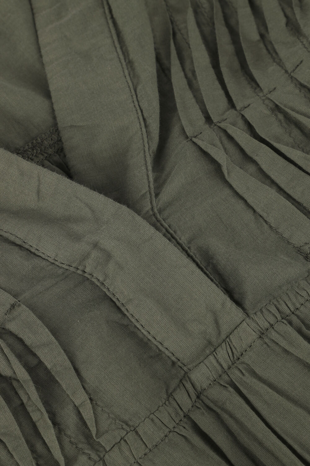 Olijf DEVOTION Maxi jurk OCEAN - large