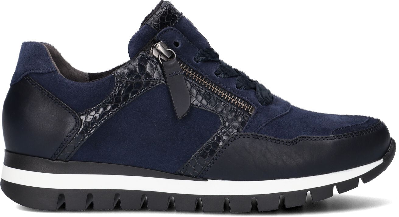 Gabor Lage Sneakers Dames 438, Maat: 42,5, Materiaal: Suède, Kleur: Blauw