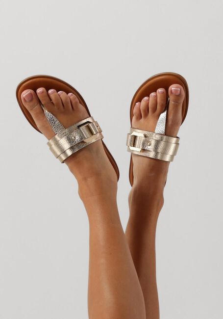 Gouden STEFANO LAURAN Teenslippers MET TEENSLIPPER - large