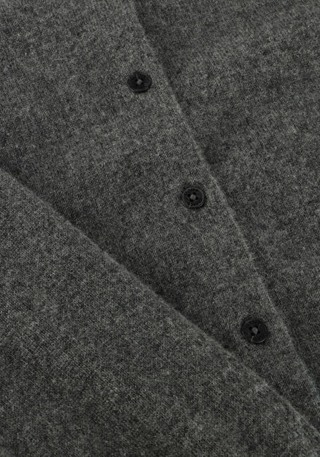 Donkergrijze CLOSED Trui CARDIGAN WITH COLLAR - large