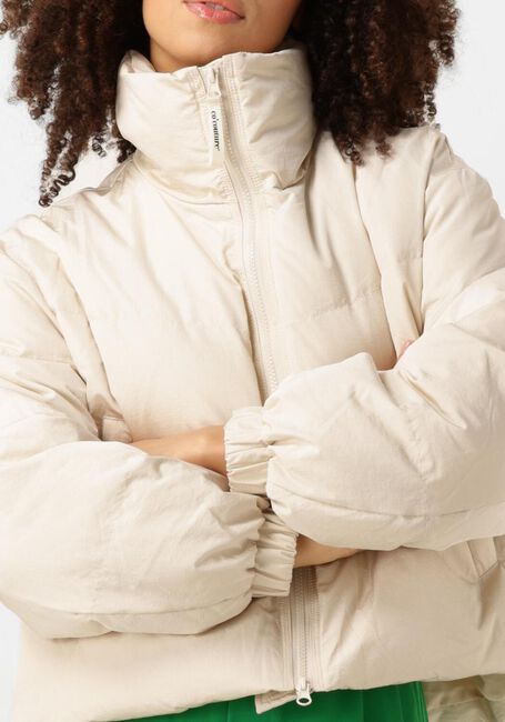 Beige CO'COUTURE Gewatteerde jas FROSTY CROP PURR JACKET - large