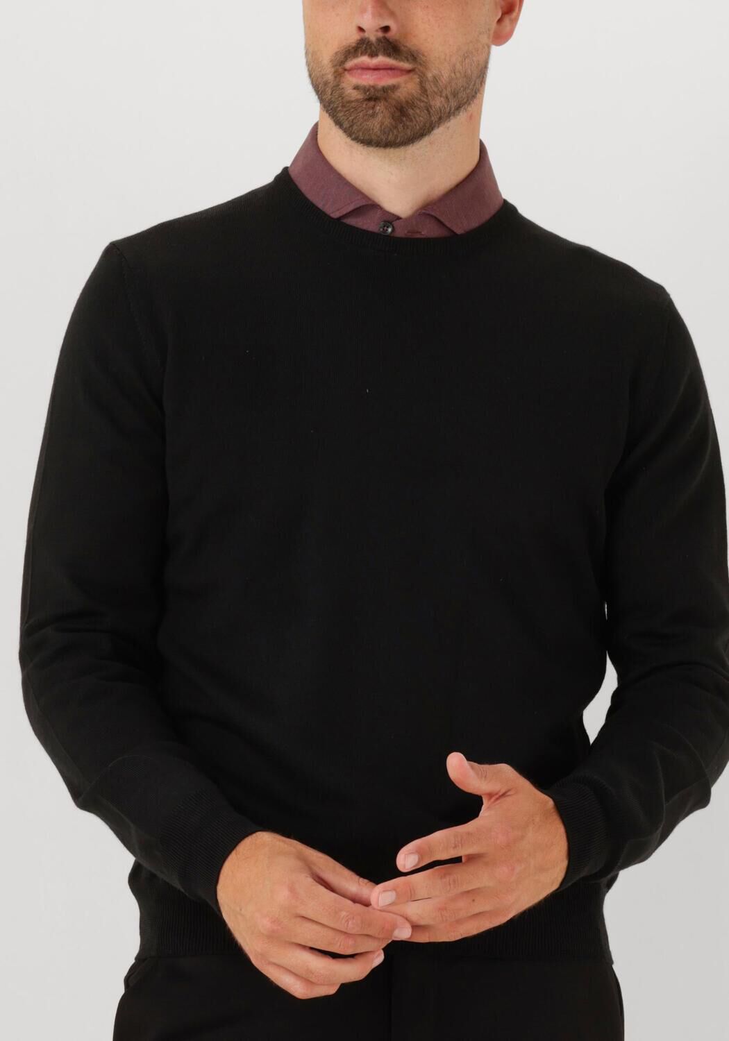 Zwarte GRAN SASSO Trui CREW L LSV - large