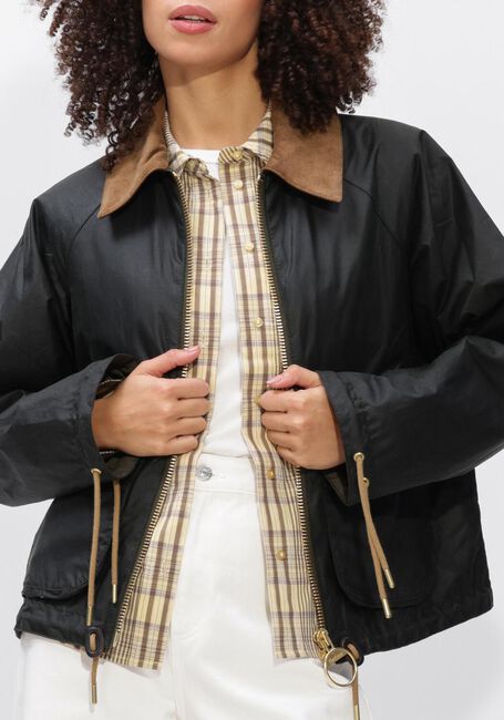Donkergroene BARBOUR Jack MARRON WAX JACKET - large