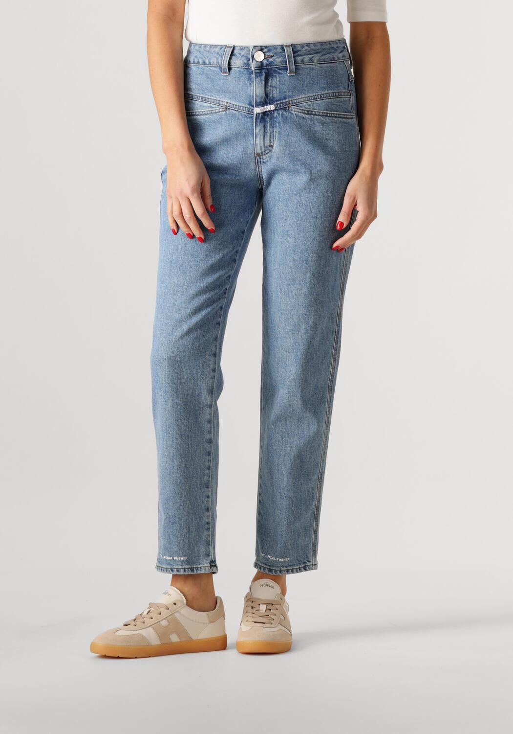 Closed Mom Jeans Dames Pedal Pusher, Maat: 25/32, Kleur: Blauw