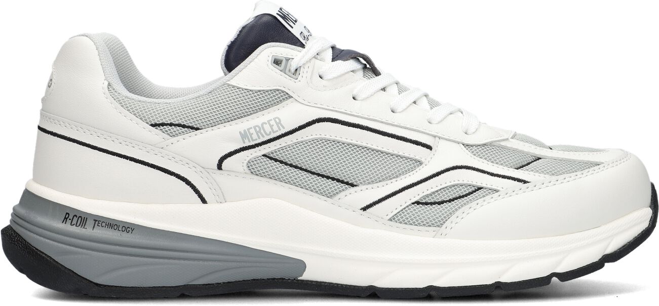 Mercer Amsterdam Lage Sneakers Heren The Re-run V2 Men, Maat: 36, Materiaal: Leer, Kleur: Wit