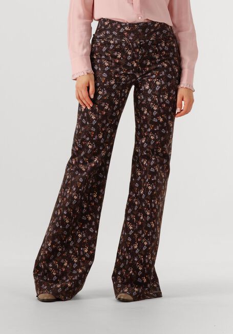 Bruine DOROTHEE SCHUMACHER Flared broek FLORAL STATEMENT - large