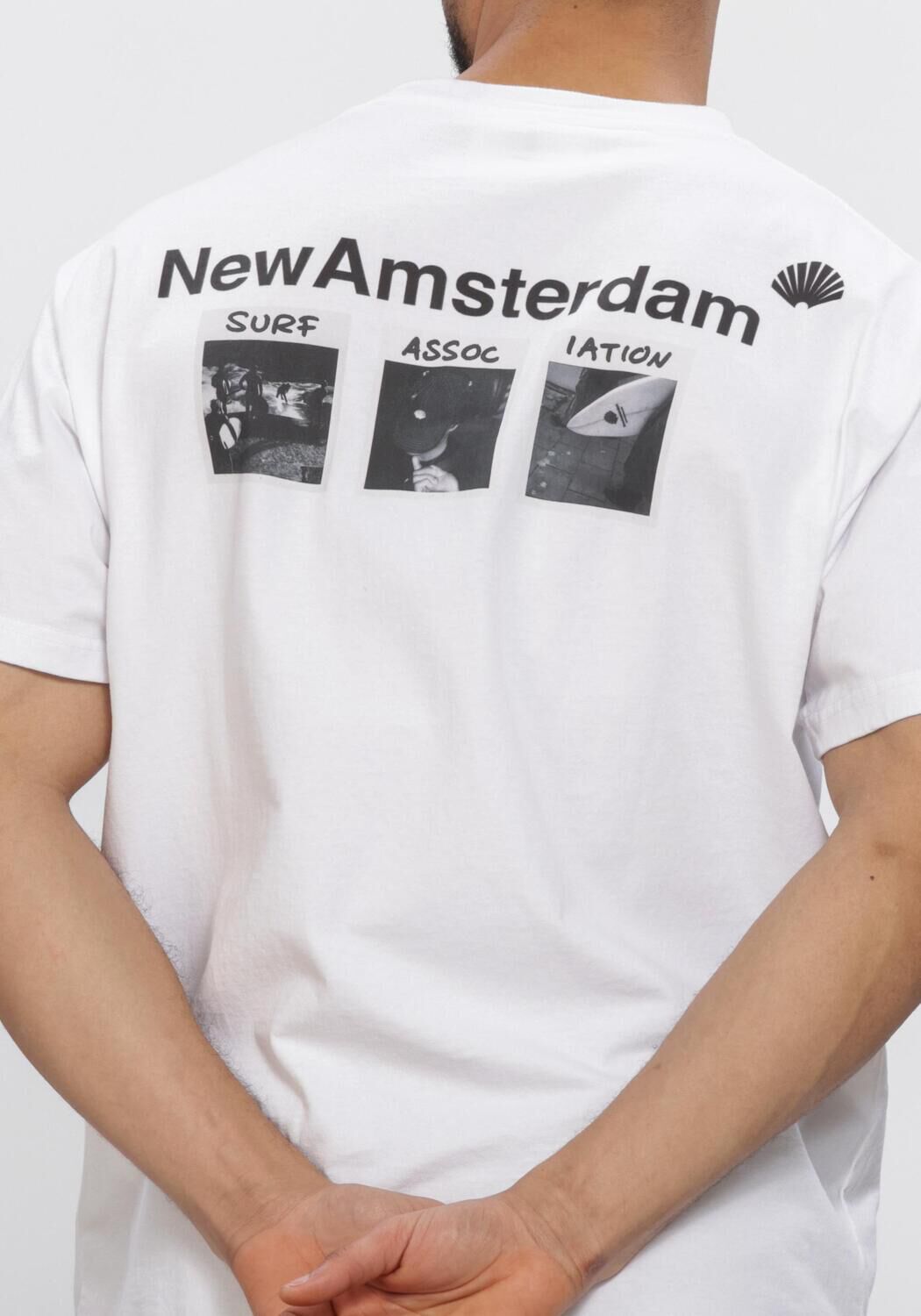 Witte NEW AMSTERDAM SURF ASSOCIATION T-shirt PHOTO TEE - large