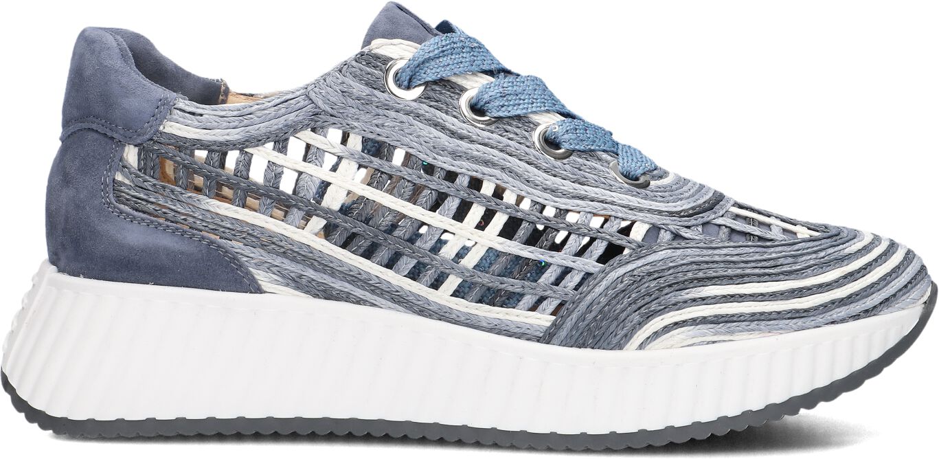 Softwaves Lage Sneakers Dames 8.95.01, Maat: 36, Materiaal: Leer, Kleur: Blauw