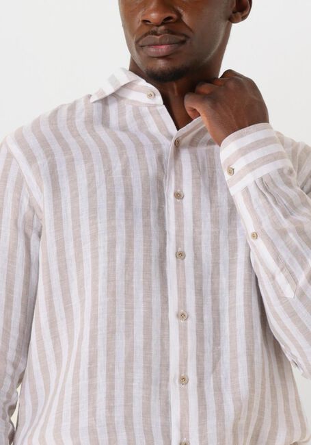 Witte PROFUOMO Klassiek overhemd SHIRT X-CUTAWAY LINEN - large
