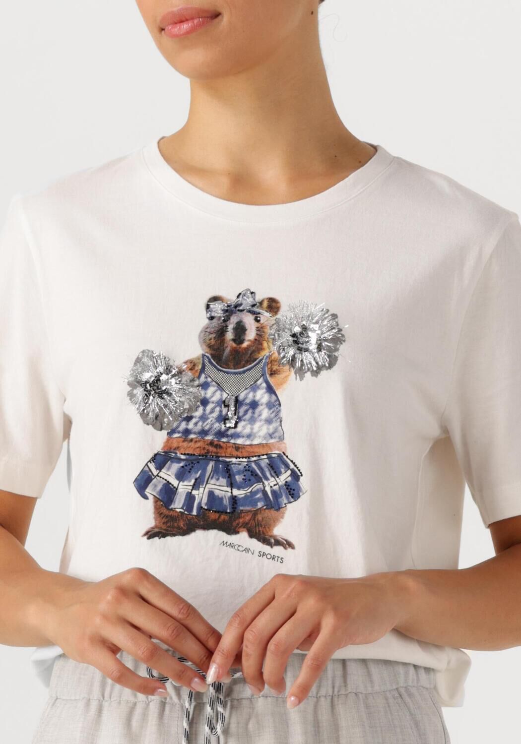 Witte MARC CAIN SPORTS T-shirt ZS 48.20 J36 - large