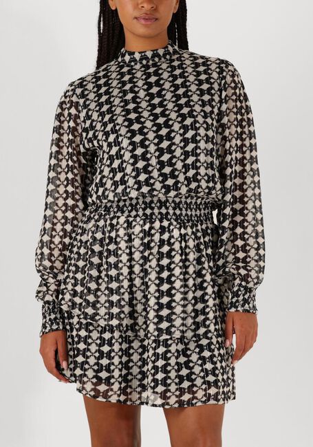 Zwarte AAIKO Mini jurk GABRY IKAT DOT VIS 515 - large