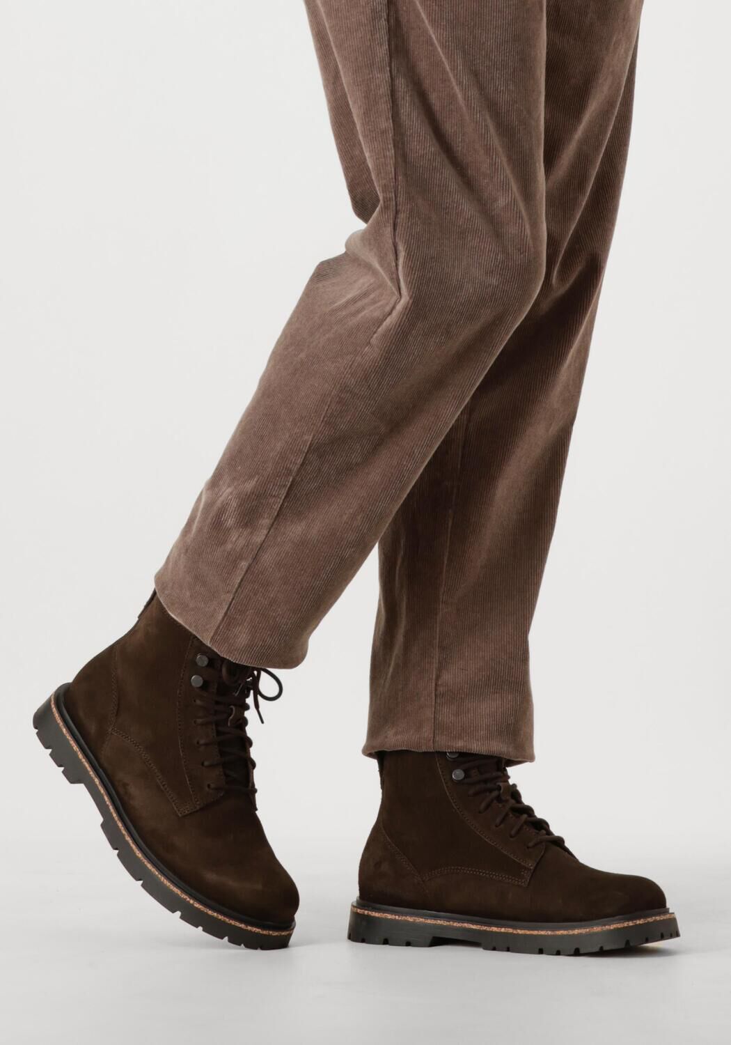 Bruine BIRKENSTOCK Veterboots HIGHWOOD LACE MID M - large