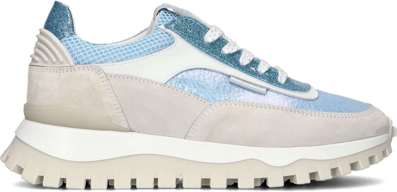 Floris van Bommel Lage Sneakers Dames Sfw-10100, Maat: 40, Materiaal: Suède, Kleur: Blauw