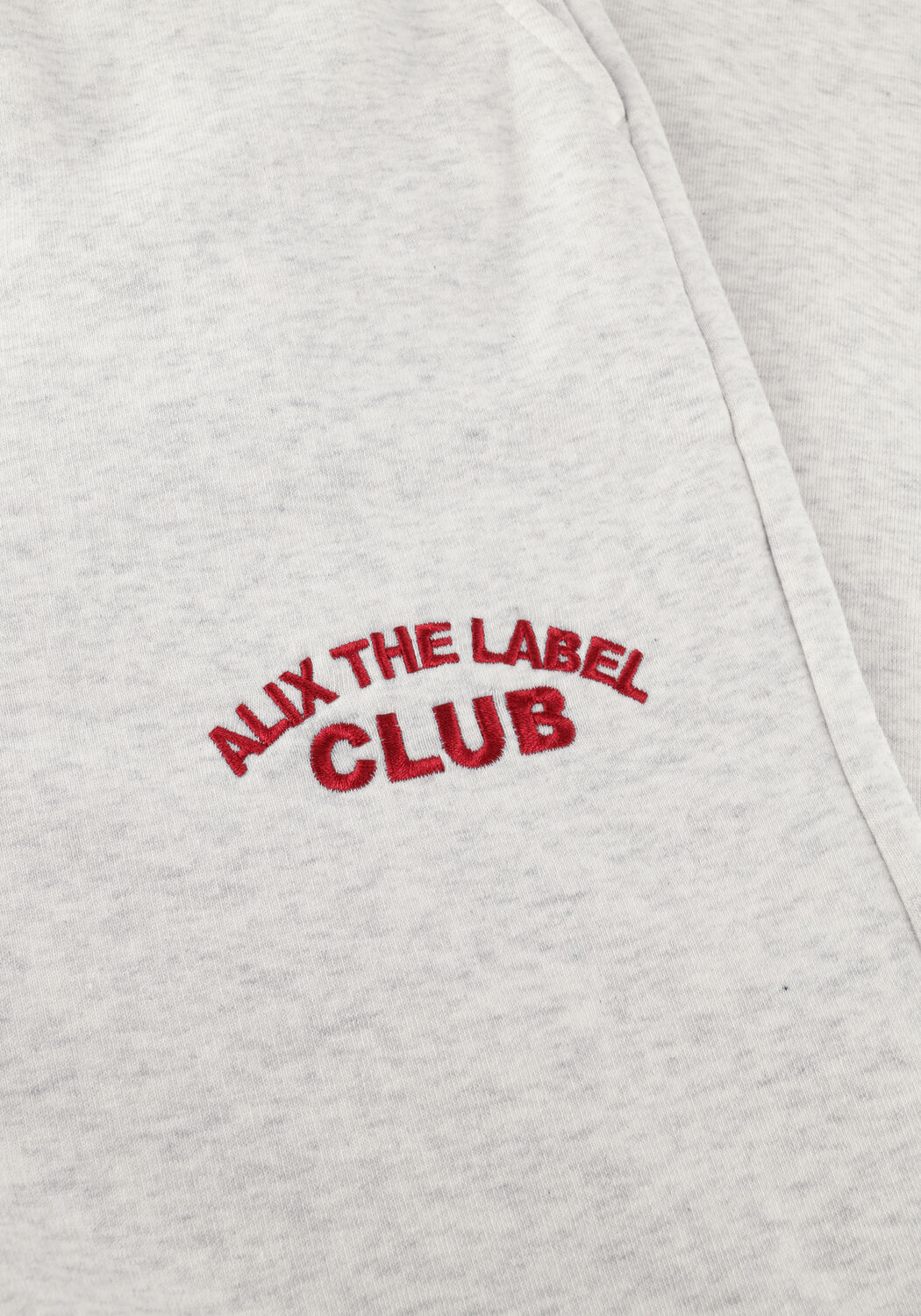 Lichtgrijze ALIX THE LABEL Broeken LADIES KNITTED WIDE LEG SWEAT PANTS - large