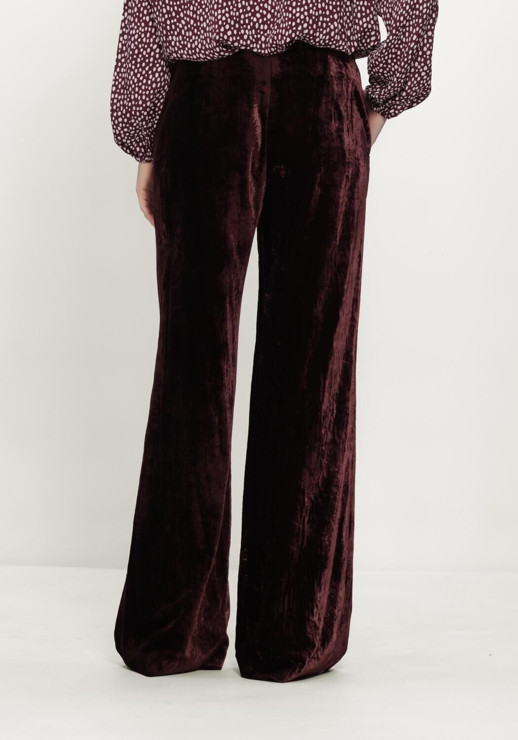 Bordeaux MARC CAIN COLLECTION Wijde broek PANTALON WARRI - large