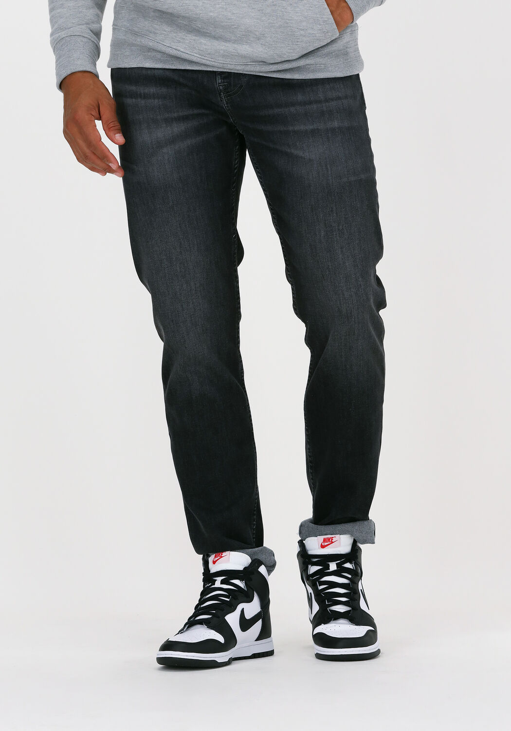 7 for all Mankind Slim Fit Jeans Heren Slimmy Tapered Luxe Performanc, Maat: 29, Kleur: Grijs