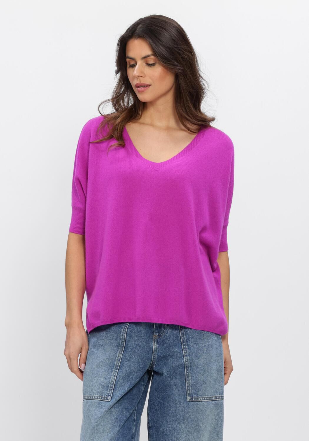 Absolut Cashmere Trui Exclusives Kate, Maat: M, Kleur: Fuchsia afbeelding 1