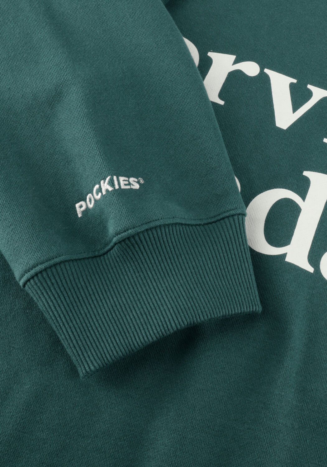 Donkergroene POCKIES Sweater OVERSIZED SUNDAYS CREW - large