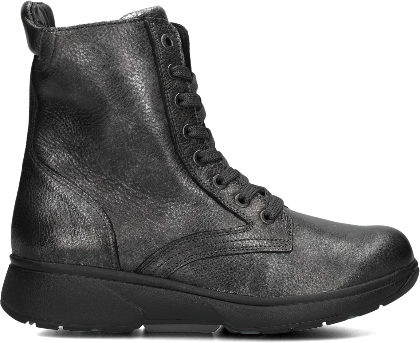 Xsensible Hoge Sneakers Dames Hoge H Sneaker, Maat: 37, Materiaal: Leer, Kleur: Zilver