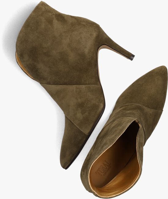 Groene Enkellaarsjes Omoda Groene TORAL Enkellaarsjes 12804