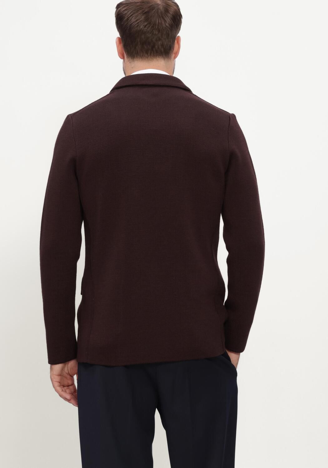 Bordeaux LARDINI Colberts PEACOAT UOMO IN MAGLIA - large