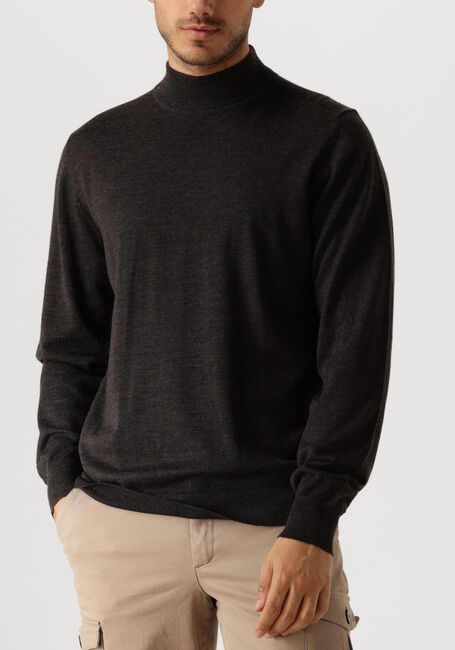 Bruine PROFUOMO Trui PULLOVER MOCK - large