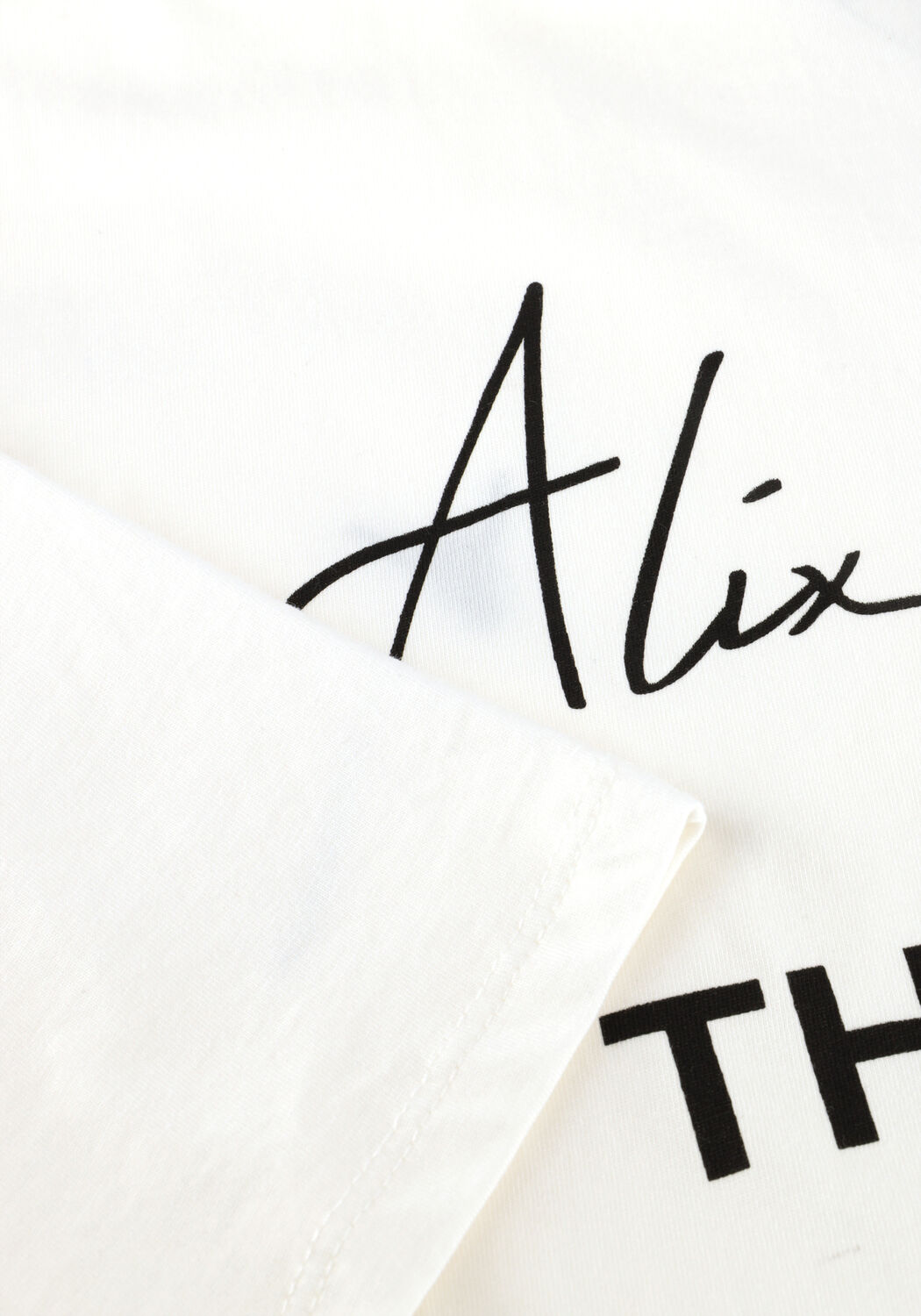 Witte ALIX THE LABEL T-shirt LADIES KNITTED BULL T-SHIRT - large