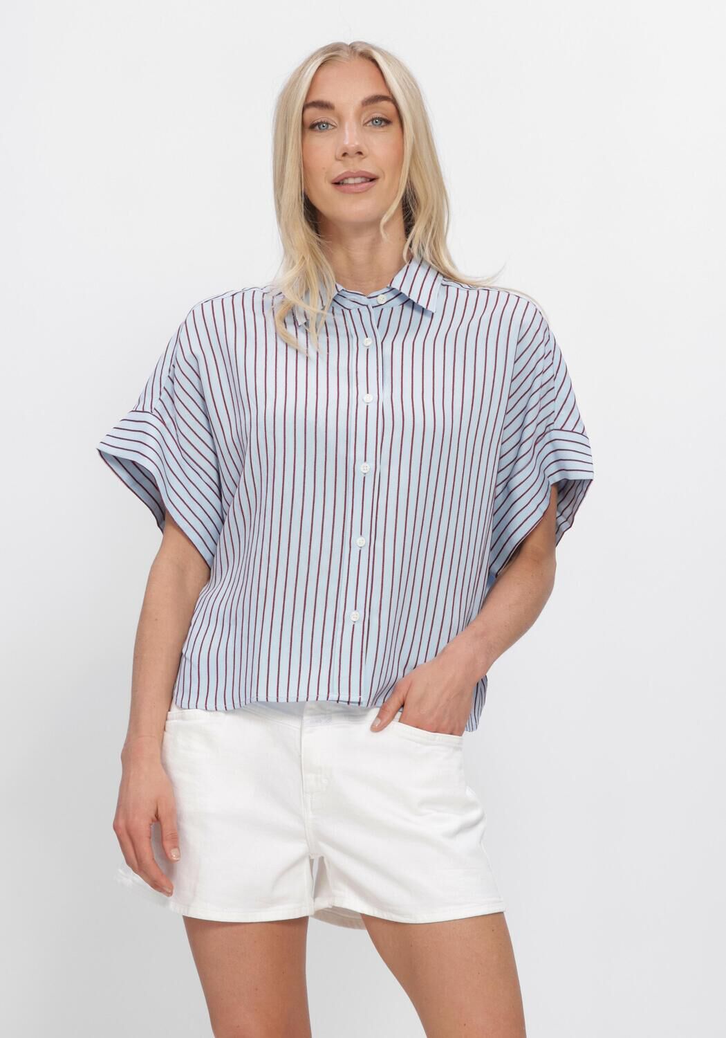 Blauwe CLOSED Tops & T-shirts TURN UP SHIRT - large