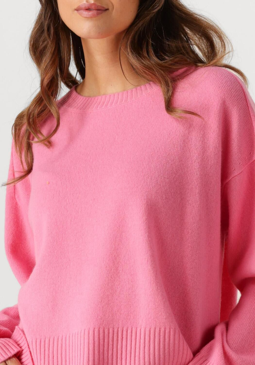 Roze CLOSED Trui CREW NECK WIDE SLEEVE - large