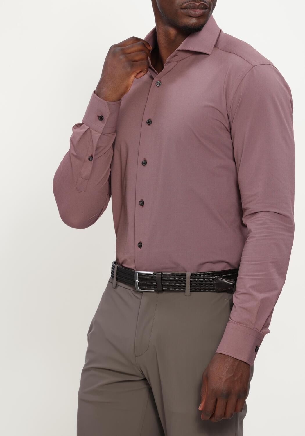 Paarse XACUS Casual overhemd ACTIVE SHIRT 520ML - large