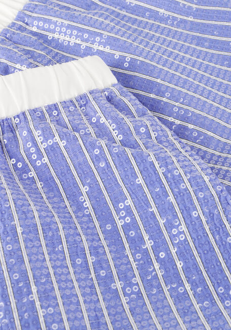 Lichtblauwe DANTE6 Korte broek BRYSON EMBELLISHED STRIPE SHORTS - large