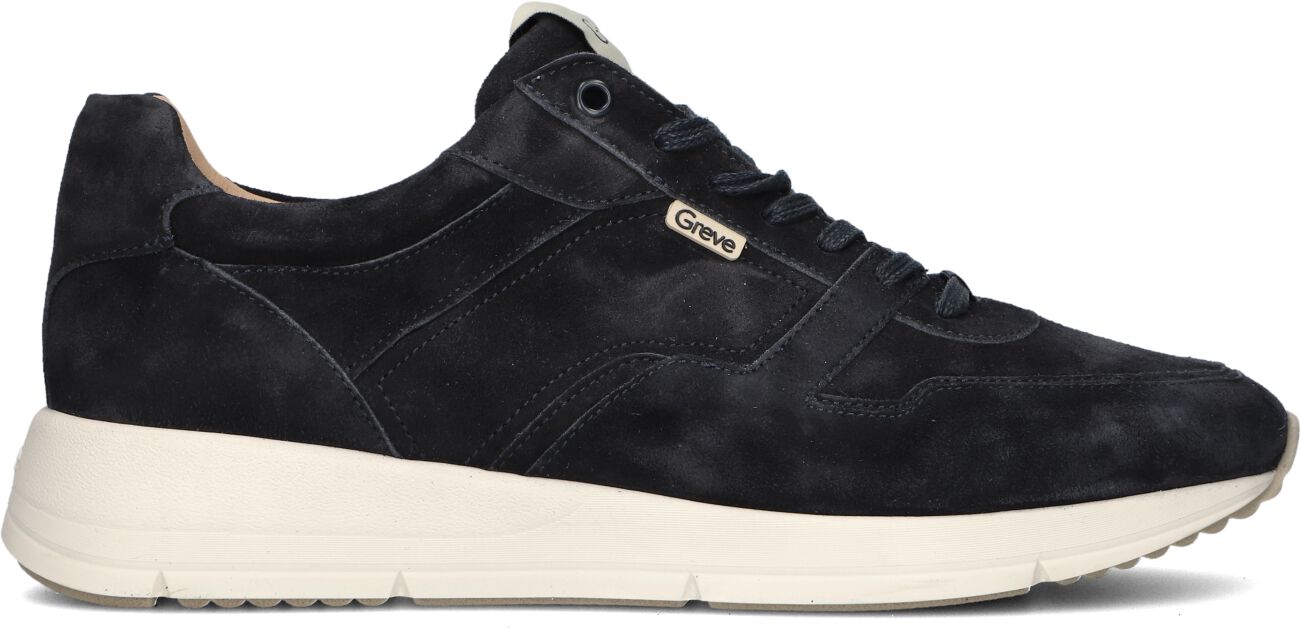 Greve Lage Sneakers Heren Walker H, Maat: 42, Materiaal: Suède, Kleur: Blauw