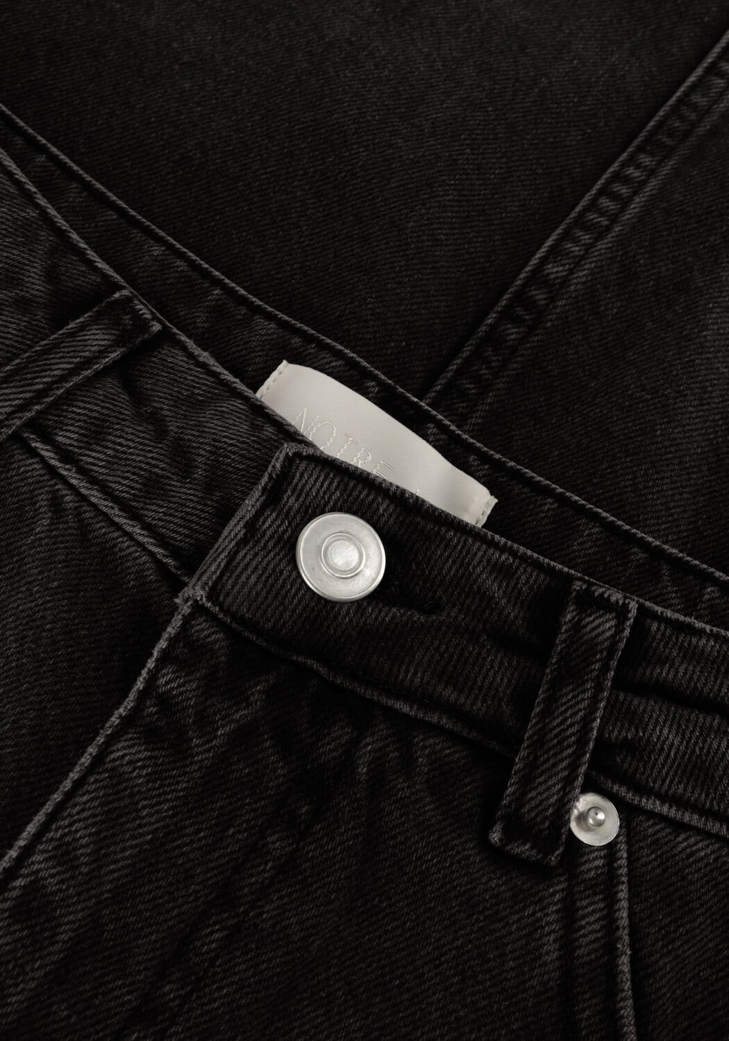 Grijze NOTRE-V Midirok DENIM MAXI SKIRT - large