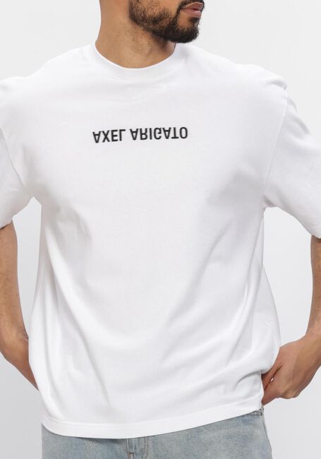Witte AXEL ARIGATO T-shirt DISTORT WASHED T-SHIRT - large
