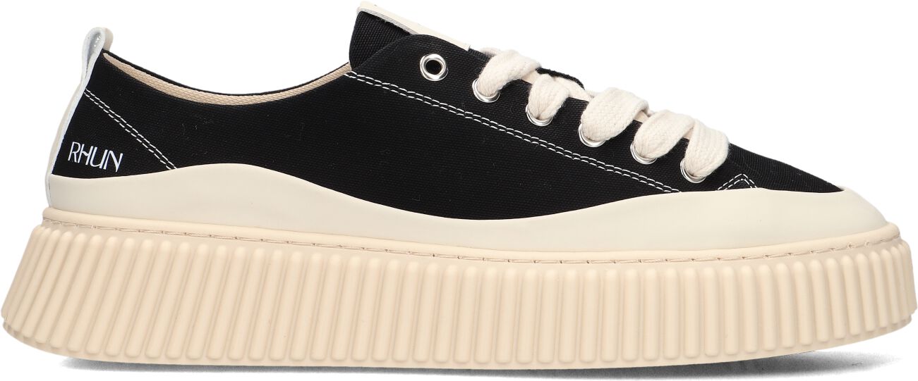 Rhun Lage Sneakers Heren 3250 Treble, Maat: 42, Materiaal: Textiel, Kleur: Zwart afbeelding