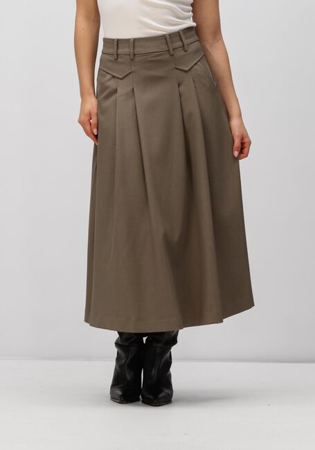 Khaki CO'COUTURE Midirok LUNA POCKET PLEAT SKIRT - large