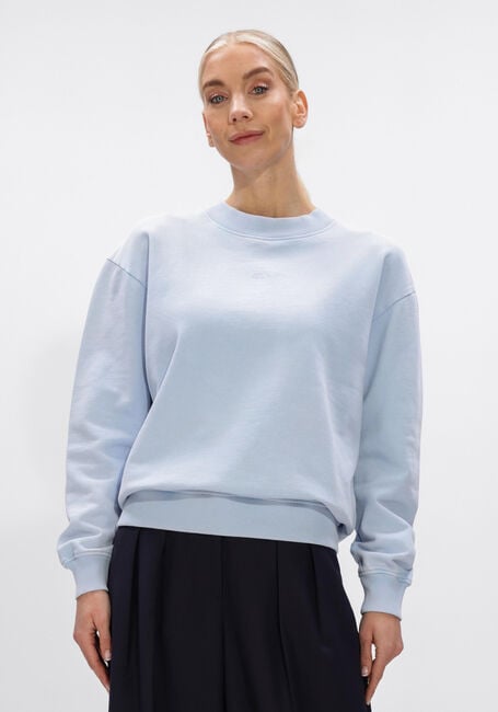 Lichtblauwe OLAF HUSSEIN Sweater ESSENTIAL WASHED CREWNECK - large