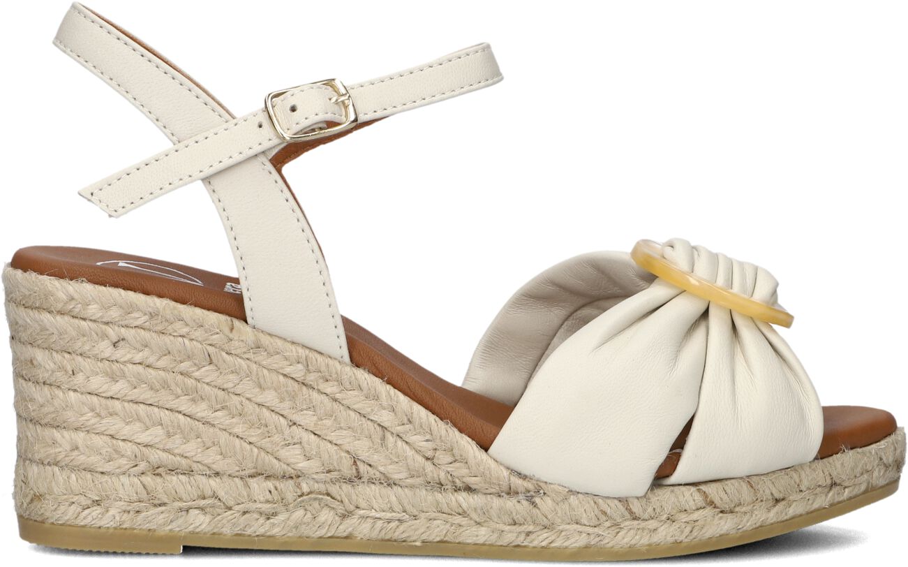 Viguera Espadrilles
Dames 2043, Maat: 40, Materiaal: Leer, Kleur: Gebroken wit