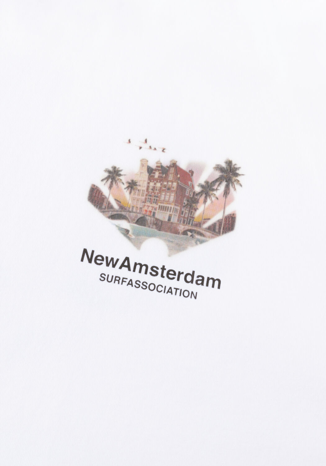 Lichtblauwe NEW AMSTERDAM SURF ASSOCIATION Polo TROPICAL TEE - large