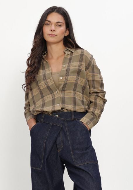 Khaki LUISA CERANO Blouses KARO-HEMDBLUSE - large